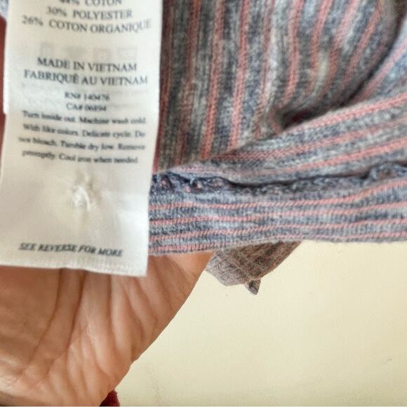 Faherty Polo Shirt Short Sleeves Men’s size S Purple Pink Stripes - Picture 7 of 9